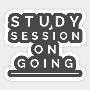 Study session on going Sticker